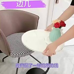 Fashion Tray Top Side Table with Removable Tray    Multi-Purpose for Sofa Bedside & Living Room    Sofa Side Table with Removable Tray    Minimalist Multipurpose Table