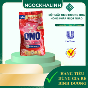 Bột giặt Omo hương hoa hồng pháp ngọt ngào 5.1KG