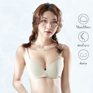 NEW เสื้อชั้นในไร้ขอบ บราไร้โครง โทนสีหวาน สีพาสเทล ฟองน้ำบาง โครงนิ่ม เนื้อดี ไม่ระคายเคือง