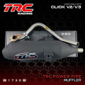 TRC Racing Honda Click v2 125 150 Power Pipe Muffler Exhaust 1730. 
