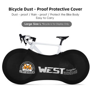 WEST BIKING Bạt che xe đạp Bìa yên xe đạp thể thao xe đạp leo núi công cụ bảo hộ chống bụi Bánh Xe Khung Bìa chống trầy xước túi lưu trữ Cho 24-29 Inch 700C Xe Đạp