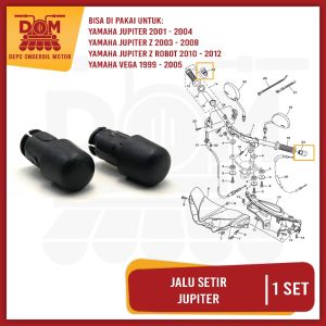 Jalu Setir Jupiter (PSP) Bendol Konde Stang Yamaha Jupiter Z Vega Harga Per set isi 2
