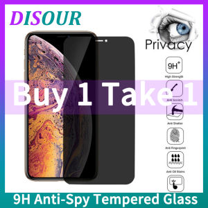 【Buy 1 Take 1】DISOUR 9H Anti-Spy Tempered Glass For iPhone 13 13Pro 13Promax 13Mini 12 Mini 12Pro 12Promax 11 11Pro 11Promax XS Max X XR Privacy Screen Protector For iPhone 7 8 6 6S Plus SE 2020 Glass