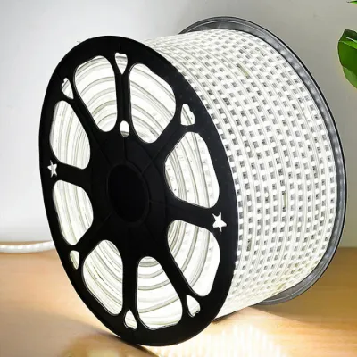 【5-year warranty】5730 Led strip lights for ceiling Living room Buy 1 take 1 Sale warm white/white/blue 220V Flexible light strip Outdoor Waterproof Aesthetic room decoration Hose light Cove light led ceiling blue