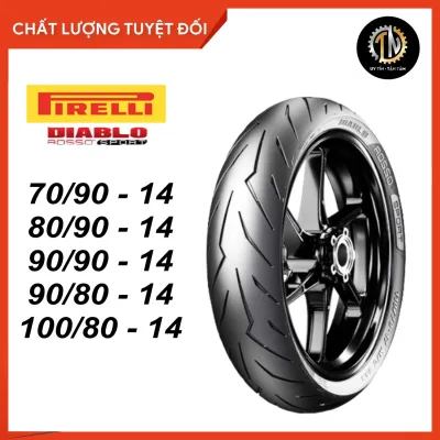 Vỏ Pirelli Rosso Sport size 14 cho xe Ab Vario Click Luvias Mio Beat