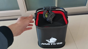 Folding Water Container Collapsible Fishing Bucket EVA Collapsible Bucket Portable Fishing Water Pail for Boating-Hiking