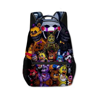 New Cartoon Animation Backpack 3D Digital Full Print Backpack Elementary and Middle School Student Schoolbags Cartoon Childrens Backpack