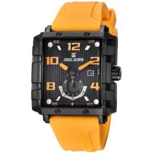 Jam tangan Pria Jonas Jasmin JJ5328M tali karet tanggal aktif detik bawah original