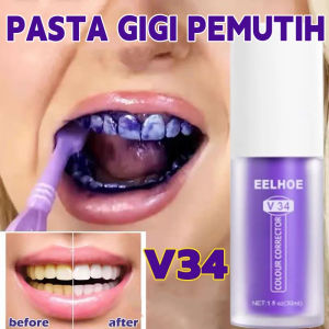 Serum làm trắng răng V34 Kem đánh răng dạng đẩy đóng chai với thành phần thực vật tự nhiên giúp hơi thở thơm