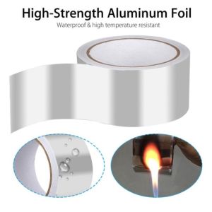 1pcs Aluminum Foil Tape/ Smoke Exhaust Pipe Adhesive Sealing Tape Sticker P8006