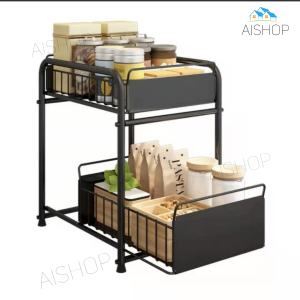 Cabinet Organiser Rack/storage rack/Desktop Organiser/Kitchen rack/Under Sink Rack/Office rack [SG Seller]
