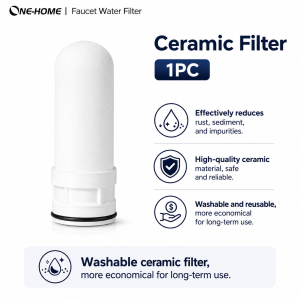 ONEHOME Water Tap Filter Purifier With Washable Ceramic Filter Kitchen & Bathroom Penapis Air Pembersih Air l 滤水器 Air Replacement Element Water Filters
