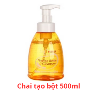 Nước rửa bình sữa Wesser nước súc bình sữa Wesser chai 500ml túi 500ml (mẫu mới)