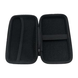 Black Earphone Accessory Travel Case Drive Protective Cover Headset Storage Box Zip Lock Case Protective Bag EVA Zipper Bag Mobile Hard Disk Case Charger Protection Bag Data Cable Bag