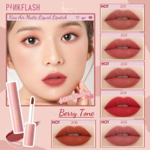 Pinkflash #OhMyKiss Airy Air Matte 3pcs Set Liquid Double Use Lipstick Waterproof Soft Comfortable Transfer-Proof Lip & Cheek Tint Lipstik Lipmatte Tint Pinks