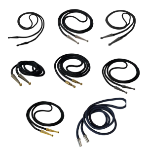 Nylon Bolo Tie Kits Tie Rope Crafting Supply With Metal Carved Pendant for Easy Personalizing Neck Making Kits