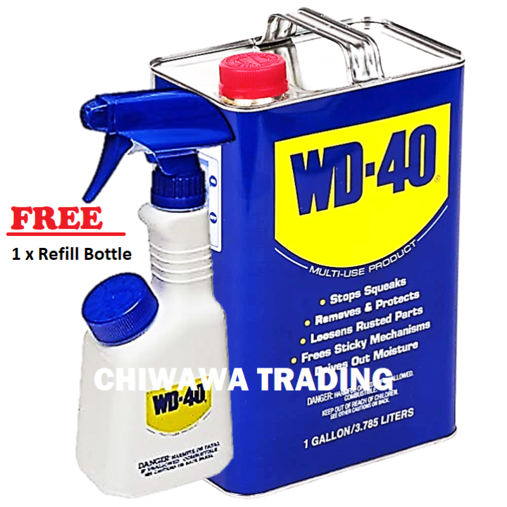 【free 1 X Refill Bottle】wd 40 Multi Use Product Anti Rust Lubricant Spray 1 Gallon 3785ml 0945