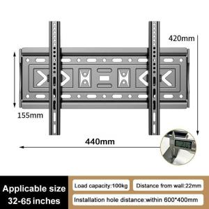 (High Quality) Universal TV Bracket 32-80 inch TV Wall Bracket stand Adjustable pitch 15° Upgraded thickened