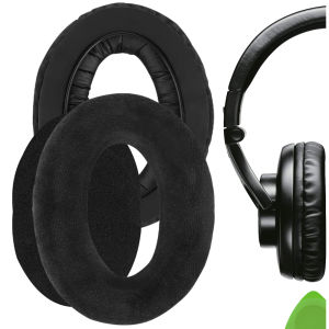 Geekria Comfort Velour Replacement Ear Pads for HD525 HD535 HD545 HD565 HD580 HD600 HD650 HD660 S Headphones Earpads Ear Cushion (Black)