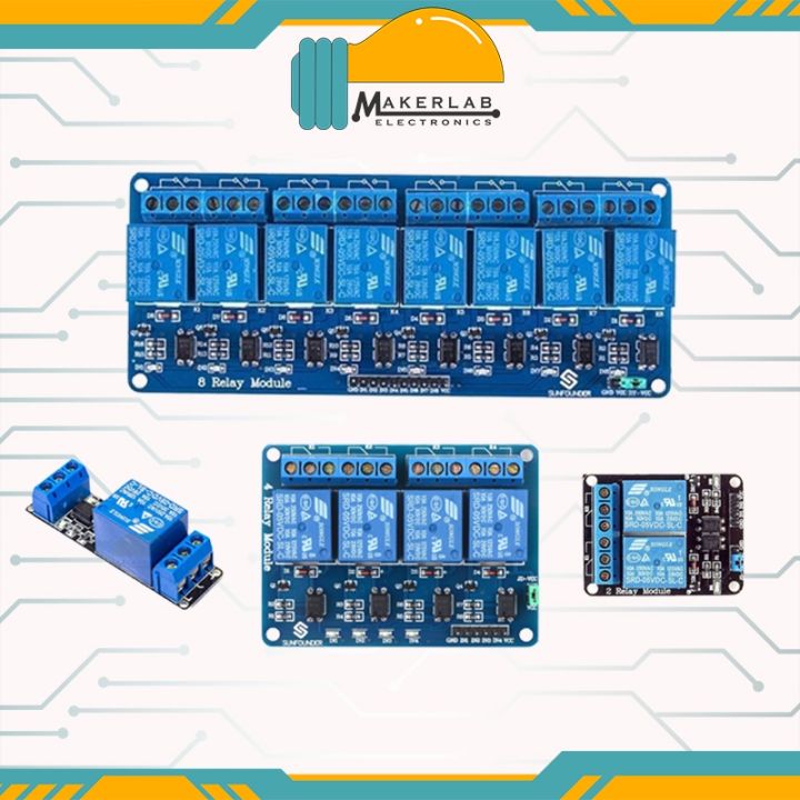 1 2 4 8 Channel 5V 12V 10A Relay Module with Optocoupler | Lazada PH