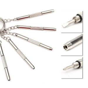 [Multifungsi] 1 Pcs Gantungan Kunci Obeng Plus Minus Gantungan Kunci Mobil Keychain Obeng Mini Praktis Bentuk Gantungan Kunci