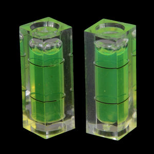 [ezrae Libun] 2Pcs rectangular cube spirit level bubble measuring level ruler detector tool