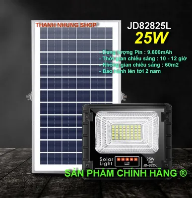 ĐÈN PHA NĂNG LƯỢNG MẶT TRỜI HÃNG JINDIAN JD-8825 (25W)