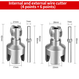 1/2 inch 3/4 inch PPR PVC plastic water pipe electric drill integrated internal and external thread cutting tool