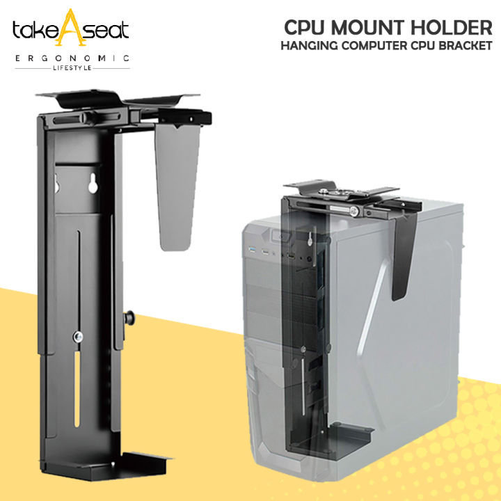 CPU Mount Holder ★ Under Table Mount ★ Hanging Computer CPU Bracket ...