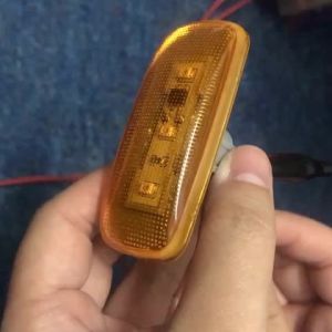 HUSUKU 4PCS Dual Cab Bed Fender LED Side Marker Lights For 2010-2017 Dodge Ram 2500 3500 (2x Amber 2x Red) …
