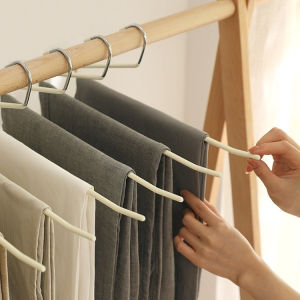 8pcs Goose-shaped Pants Rack Pants Rack Household Hanging Pants Handy Tool Anti-Slip Non-Marking Special Z-Shaped Hanger