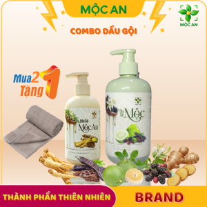 [ TẶNG QUÀ ] ComBo Dầu Gội MỘC AN 300ml & MỘC 500ml Với Thành Phần Thiên Nhiên Hỗ Trợ Giảm Rụng Tóc Hiệu Quả Suôn Mượt Bồng Bềnh Và Khỏe Mạnh