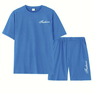 睡衣男士家居服夏季短袖短裤休闲莫代尔情侣女生居家服套装批发