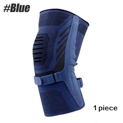 Buzesty Knee Support Brace Compression Knee Sleeve with Patella Tendon Strap & Side Stabilizers. Knee Sleeve for Badminton Tennis Basketball Running Fitness etc