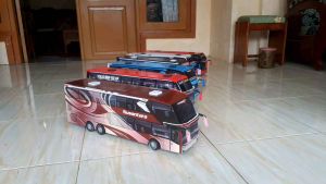 Miniatur Bus PO.STJ FAQIH Panjang 50cm Hadiah Ultah Anak