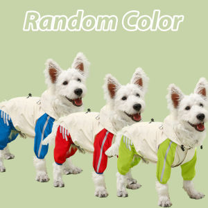 Reddog Dog Raincoat Jacket Waterproof and Windproof Hooded Poncho for Small to Large Dogs and Puppies Boys Girls Dog Clothes