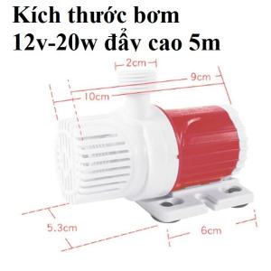 DC 12V tiêu thụ điện năng thấp đa năng mini không chổi than Bể cá mini Máy bơm chìm