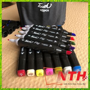 Bộ Bút Dạ Quang Touch 48 Cây Kèm Túi Đựng
