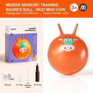 Bóng hơi nhún nhảy có tay cầm - Đồ chơi vận động thể dục thể thao cho bé (Có tặng kèm bơm tay) Mideer