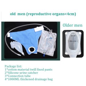 Reusable Silicone Urine Collector with Pee Catheter 1000Ml 2000Ml for Men Older Woman Bedridden Urinary Incontinence Patients