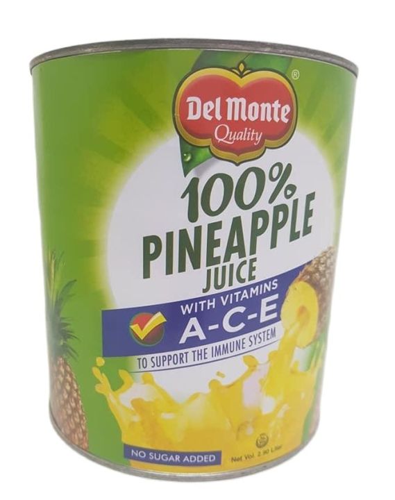 Del Monte Pineapple Juice with Vitamins A-C-E (1 can x Liters