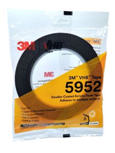 3M VHB Double Side Tape 5952 Double Sided Acrylic Foam Tape Heavy Duty Indoor/Outdoor 12mm x 5M