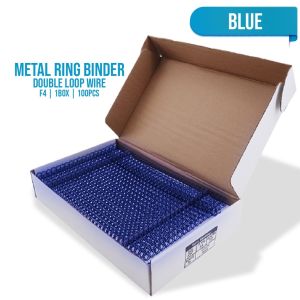 Double Loop Wire Binder 100PCS F4 Size Notebook 40 Holes 12.7mm for School Supplies College Students Stationary Supplies