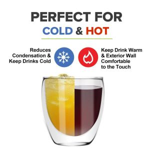 Handmade Heat Resistant Tea Drink Cups Mug Double Wall Glass Clear Glass Cup Milk Tea Cup Coffee Healthy Drink Coffee Mug