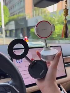 Wonew ZJ53 Vacuum magnetic car bracket 360° rotating suction cup Strong magnet foldable