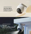 IMILAB EC6 3K WiFi-6 Outdoor Security Camera 5MP UHD Panoramic Cam Full Colour Night Vision AI Human Detection Two-way Audio Work with Alexa Google Home Mi Home H.265 Monitoring Cameras Works with Xiaomi Mijia APP. 
