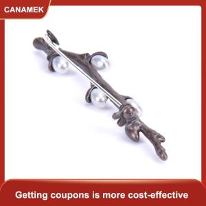 【CANAMEK】 Cổ điển Ngọc Trai Hoa Mận hoa chi nhánh Trâm Cài Chân thanh lịch bó hoa Trâm
