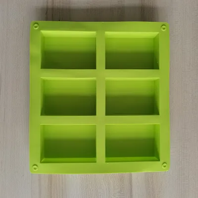 Soap Mold Silicone Soap Mold 6 Even Rectangular Cake Handmade Cold Handmade Cold 6 Even For Silicone Mold Soap Making Crafts