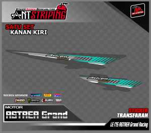 Striping Variasi Motor ASTREA GRAND Transparan uv / Sticker List Motor Astrea Grand Honda kode LE175