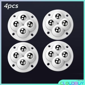 CL.Buy 4pcs Caster Wheels 360° Rotation Self Adhesive Universal Pulley for Small Furniture Storage Bins